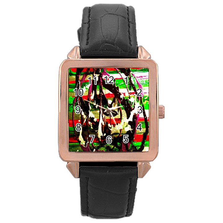 Easter 1 Rose Gold Leather Watch 