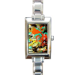 Fragrance Of Kenia 1 Rectangle Italian Charm Watch