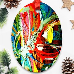 Red Aeroplane 2 Ornament (oval) by bestdesignintheworld