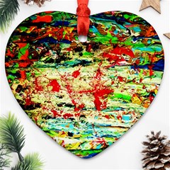 Width 2 Heart Ornament (two Sides) by bestdesignintheworld