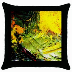 Yellow Chik 5 Throw Pillow Case (black) by bestdesignintheworld