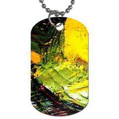 Yellow Chik 5 Dog Tag (one Side) by bestdesignintheworld