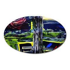 Between Two Moons 7 Oval Magnet by bestdesignintheworld