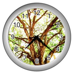 Hot Day In Dallas 14 Wall Clock (silver) by bestdesignintheworld