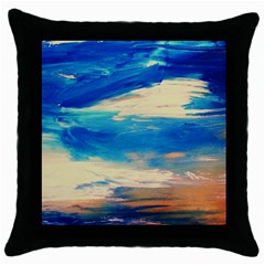 Skydiving 1 1 Throw Pillow Case (black) by bestdesignintheworld