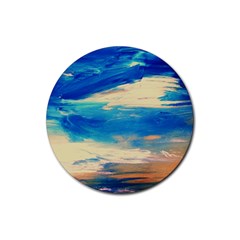 Skydiving 1 1 Rubber Round Coaster (4 Pack)  by bestdesignintheworld