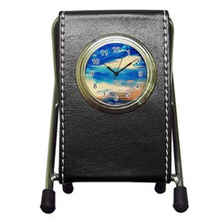 Skydiving 1 1 Pen Holder Desk Clock by bestdesignintheworld