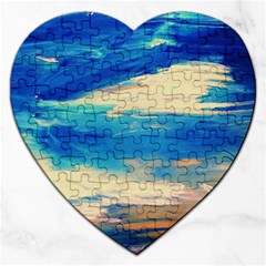 Skydiving 1 1 Jigsaw Puzzle (heart) by bestdesignintheworld