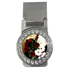 Roses 1 2 Money Clips (cz)  by bestdesignintheworld