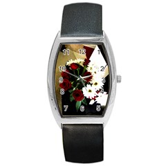 Roses 1 2 Barrel Style Metal Watch by bestdesignintheworld