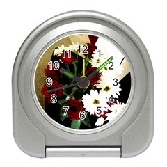 Roses 1 2 Travel Alarm Clock by bestdesignintheworld