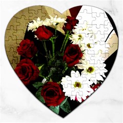 Roses 1 2 Jigsaw Puzzle (heart) by bestdesignintheworld