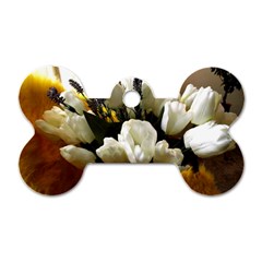 Tulips 1 3 Dog Tag Bone (one Side) by bestdesignintheworld