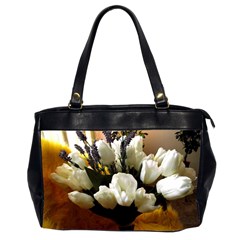 Tulips 1 3 Oversize Office Handbag (2 Sides) by bestdesignintheworld