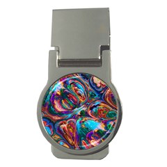 Seamless Abstract Colorful Tile Money Clips (round)  by HermanTelo