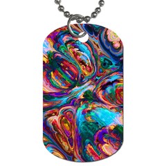 Seamless Abstract Colorful Tile Dog Tag (two Sides)