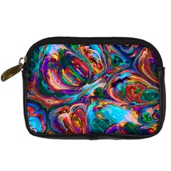 Seamless Abstract Colorful Tile Digital Camera Leather Case