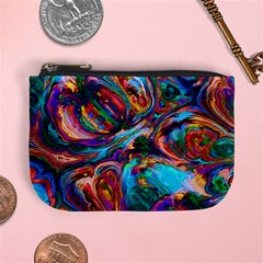 Seamless Abstract Colorful Tile Mini Coin Purse