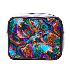 Seamless Abstract Colorful Tile Mini Toiletries Bag (one Side) by HermanTelo