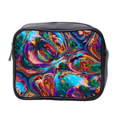 Seamless Abstract Colorful Tile Mini Toiletries Bag (two Sides)