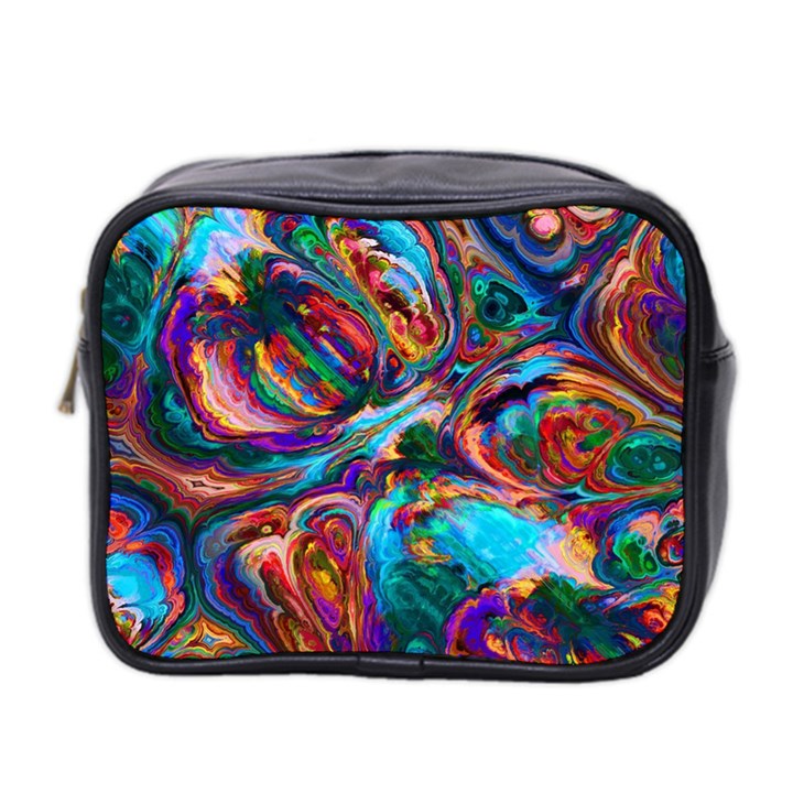 Seamless Abstract Colorful Tile Mini Toiletries Bag (Two Sides)