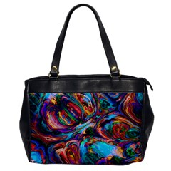 Seamless Abstract Colorful Tile Oversize Office Handbag