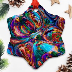 Seamless Abstract Colorful Tile Ornament (snowflake)