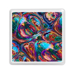 Seamless Abstract Colorful Tile Memory Card Reader (square)