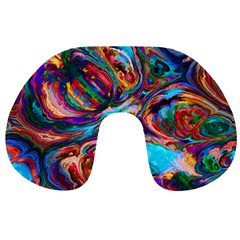 Seamless Abstract Colorful Tile Travel Neck Pillow