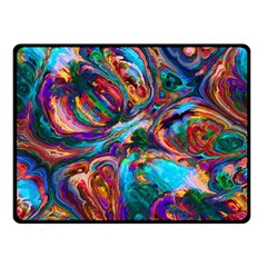 Seamless Abstract Colorful Tile Double Sided Fleece Blanket (small) 