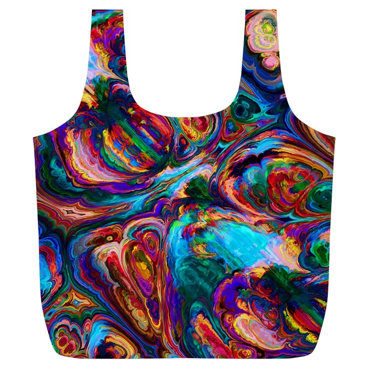 Seamless Abstract Colorful Tile Full Print Recycle Bag (XL)