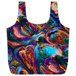 Seamless Abstract Colorful Tile Full Print Recycle Bag (XL) Back