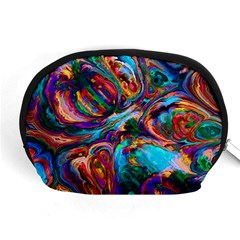 Seamless Abstract Colorful Tile Accessory Pouch (medium)