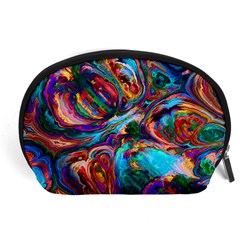 Seamless Abstract Colorful Tile Accessory Pouch (large)