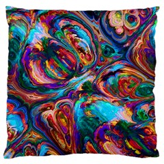 Seamless Abstract Colorful Tile Large Flano Cushion Case (one Side)