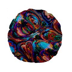 Seamless Abstract Colorful Tile Standard 15  Premium Flano Round Cushions