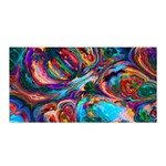 Seamless Abstract Colorful Tile Satin Wrap Front