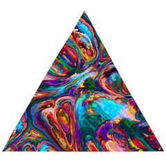 Seamless Abstract Colorful Tile Wooden Puzzle Triangle