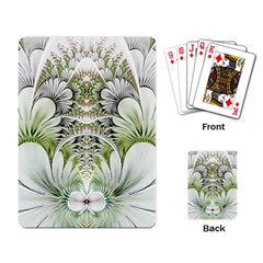 Fractal Delicate White Background Playing Cards Single Design (rectangle) by HermanTelo