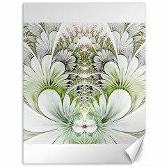 Fractal Delicate White Background Canvas 36  X 48  by HermanTelo