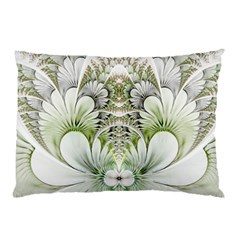 Fractal Delicate White Background Pillow Case (two Sides)