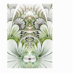 Fractal Delicate White Background Large Garden Flag (two Sides)