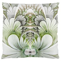 Fractal Delicate White Background Standard Flano Cushion Case (one Side) by HermanTelo