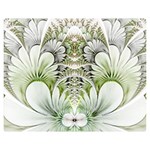 Fractal Delicate White Background Double Sided Flano Blanket (Medium)  60 x50  Blanket Front