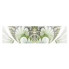 Fractal Delicate White Background Satin Scarf (oblong)