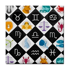 Zodiac Astrology Horoscope Tile Coaster by HermanTelo