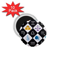 Zodiac Astrology Horoscope 1 75  Magnets (10 Pack)  by HermanTelo