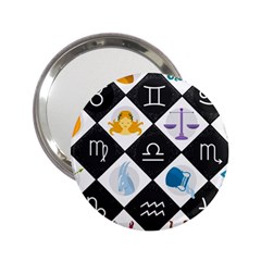 Zodiac Astrology Horoscope 2 25  Handbag Mirrors by HermanTelo