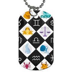 Zodiac Astrology Horoscope Dog Tag (one Side) by HermanTelo