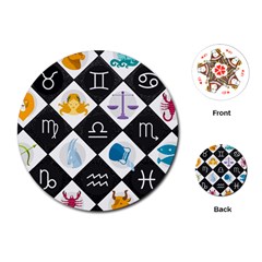 Zodiac Astrology Horoscope Playing Cards Single Design (round) by HermanTelo